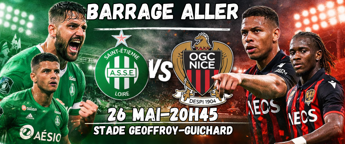BARRAGE ALLER AS ST ETIENNE - OGCNICE