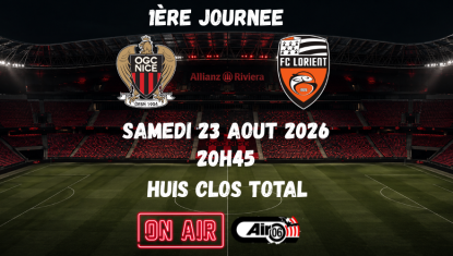 OGC Nice - Lorient : vivez le match en direct avec Air06