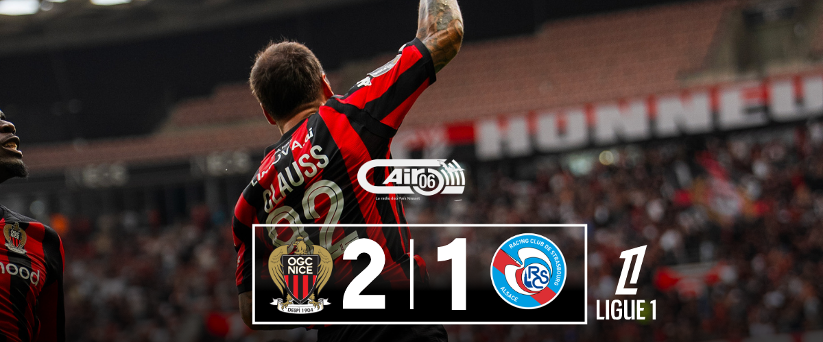 Nice enchaîne en s’imposant 2-1 face à Strasbourg