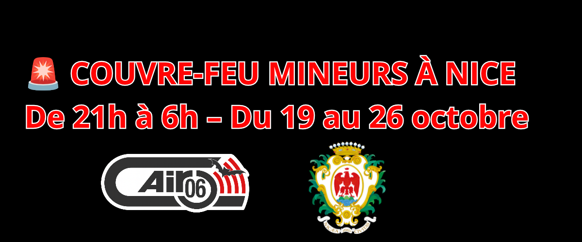 SÉCURITÉ : Un couvre-feu pour les mineurs instauré à Nice jusqu'au 26 octobre