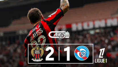 Nice enchaîne en s’imposant 2-1 face à Strasbourg